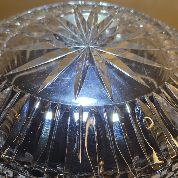 Vintage Waterford Style Crystal Cut Glass Bowl - Picture 9 of 11